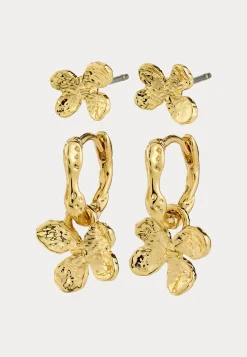 Ajani Earrings 2-in-1 Set, Gol