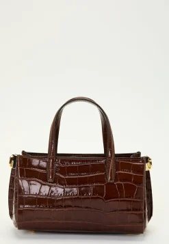 Ancona Glossy Croco Bag