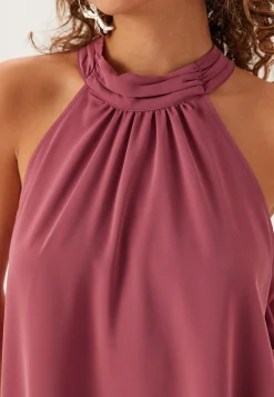 Asymmetric Halter Neck Blouse