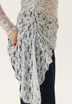 Asymmetric Lace Top