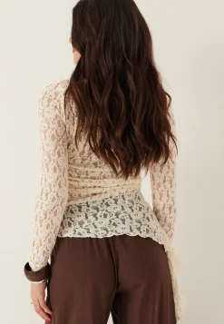 Asymmetric Lace Top
