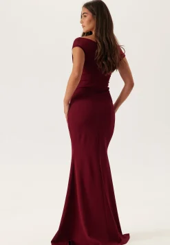 Bardot Pleat Maxi Dress