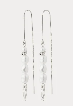 Berthe Pearl Chain Earrings Si
