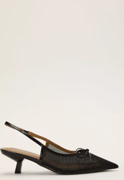 Biakristin Kitten Heel Bow Slingback