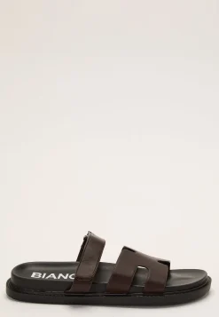 Biaoslo Velcro Slide Faux Leather