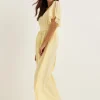 Butterfly Sleeve Chiffon Gown