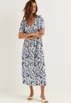 Butterfly Tie Back Midi Dress