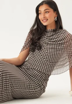 Cape Mesh Ankle Dress