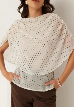 Cape Sleeveless Blouse