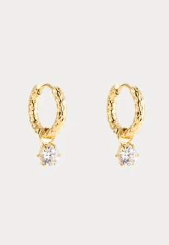 Como Hoop Earring Crystal