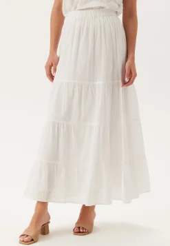 Cotton Dobby Dot Maxi Skirt