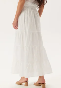 Cotton Dobby Dot Maxi Skirt