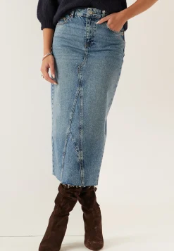 Denim Midi Skirt