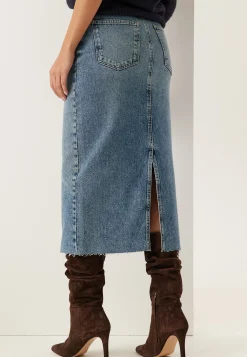 Denim Midi Skirt