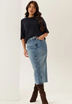 Denim Midi Skirt