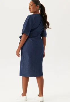Denim Wrap Dress
