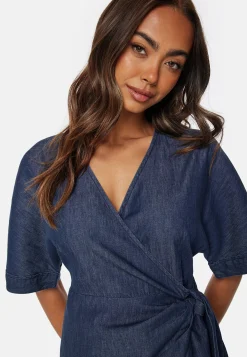 Denim Wrap Dress