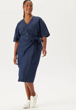 Denim Wrap Dress