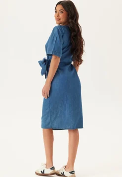 Denim Wrap Dress