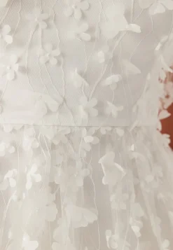 3D Floral V-neck Dress