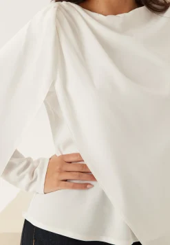 Draped Cape Blouse