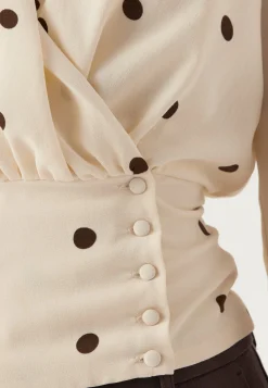 Drapy Button Blouse