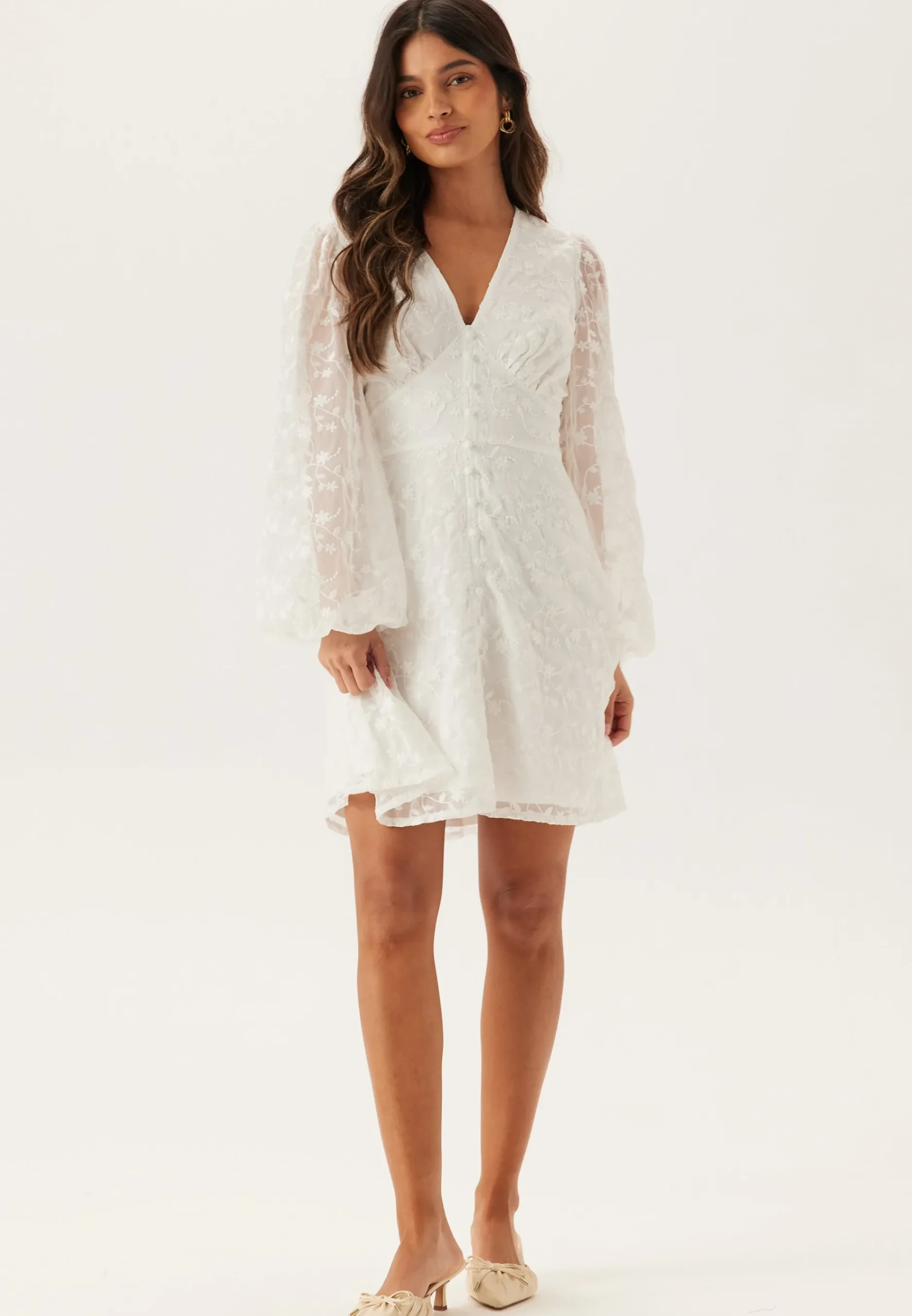 Embroidered Short Dress
