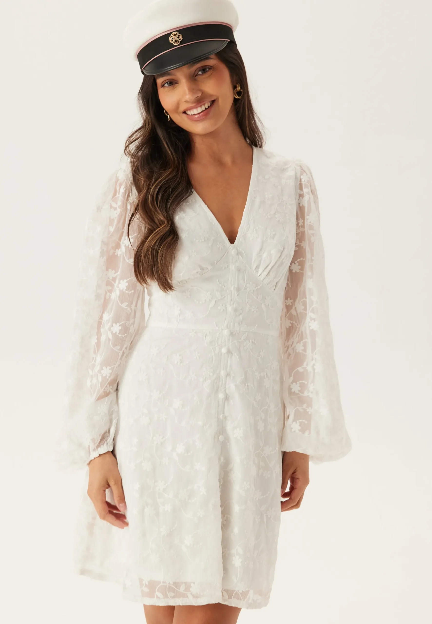 Embroidered Short Dress