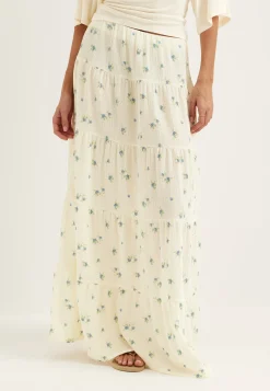 Flounce Maxi Skirt