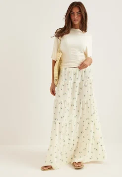 Flounce Maxi Skirt