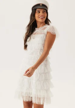 High Neck Tulle Frill Dress