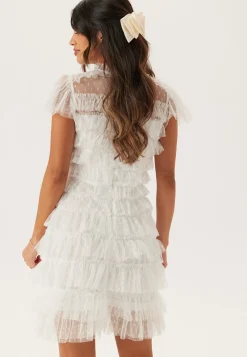 High Neck Tulle Frill Dress