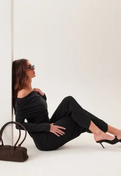 High Wide Cropped Trousers