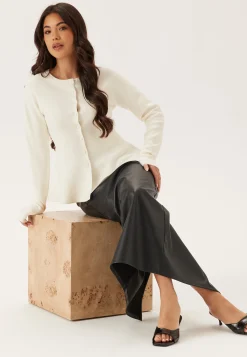 Knitted Peplum Cardigan