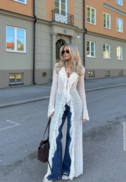 Lace Cardigan Dress
