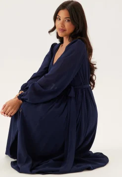 Long Sleeve Chiffon Dress