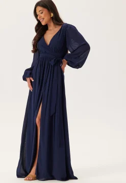 Long Sleeve Chiffon Dress