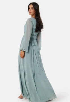 Long Sleeve Chiffon Dress