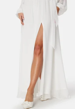 Long Sleeve Chiffon Maxi Dress