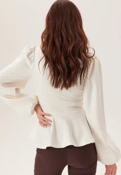 Long Sleeve Peplum Top