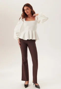 Long Sleeve Peplum Top