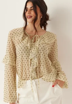 Mesh Frill Top