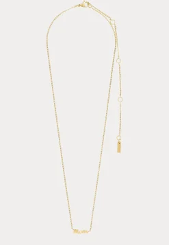 Mom Necklace Gold-plated