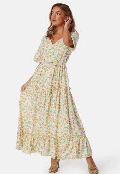 Objlorena New S/S LONG DRESS