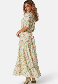 Objlorena New S/S LONG DRESS