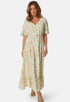 Objlorena New S/S LONG DRESS