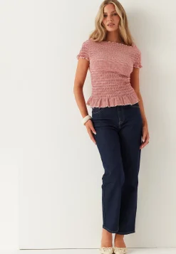 Onlcelle Life Cap Smock Boatneck Top