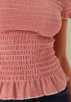Onlcelle Life Cap Smock Boatneck Top