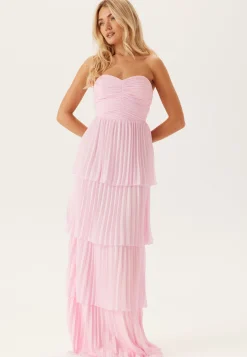 Pleated Bandeau Gown