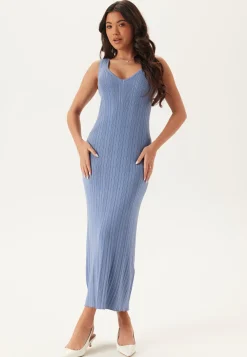 Rib Sculpted Knitted Dress